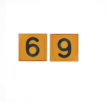 Märgistusnumber "6" / "9" 45x45mm