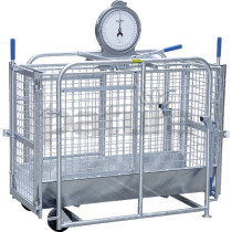 Scale cage for sheep 132x50x87cm Max 200kg.