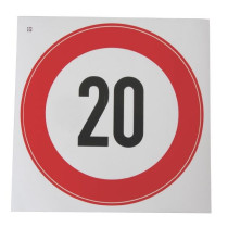 Speed limit sign Ø200mm 25km/h