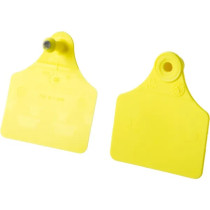 Ear tags yellow ST-4, 57x68mm, 25pcs