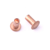Copper rivet 4x8mm DIN7338