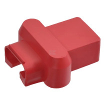 Battery clip cover red