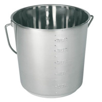 Stainless steel bucket 8,5L